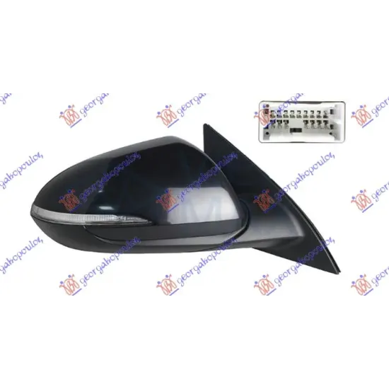 DOOR MIRROR ELECTRICAL HEATED FOLDABLE PRIMED (WITH SIDE LAMP & BLIS) (10 PIN) (A QUALITY) (CONVEX GLASS) DOOR MIRROR ELECTRICAL HEATED FOLDABLE PRIMED (WITH SIDE LAMP & BLIS) (10 PIN) (A QUALITY) (CONVEX GLASS)