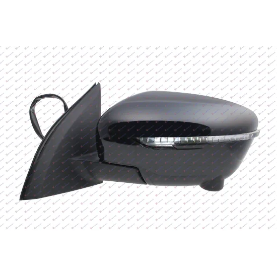 DOOR MIRROR ELECTRICAL HEATED FOLDABLE PRIMED (WITH SIDE LAMP & CAMERA) (A QUALITY) (CONVEX GLASS)