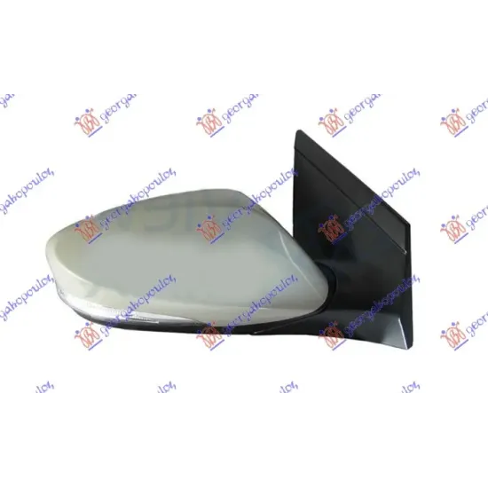 DOOR MIRROR ELECTRICAL HEATED FOLDABLE PRIMED (WITH SIDE LAMP) (A QUALITY) (CONVEX GLASS)