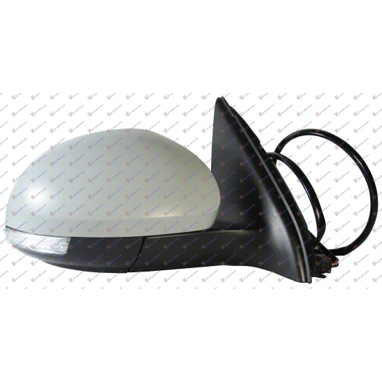 DOOR MIRROR ELECTRICAL HEATED FOLDABLE PRIMED (WITH SIDE LAMP & FOOT LAMP) (A QUALITY) (CONVEX GLASS)