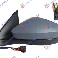DOOR MIRROR ELECTRICAL HEATED FOLDABLE PRIMED (WITH SIDE LAMP & SIDE ASSIST) (CONVEX GLASS)