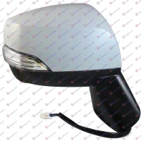 DOOR MIRROR ELECTRICAL HEATED FOLDABLE PRIMED (WITH SIDE LAMP) (A QUALITY) (CONVEX GLASS)