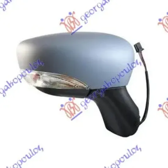 DOOR MIRROR ELECTRICAL HEATED FOLDABLE PRIMED (WITH SIDE LAMP & SENSOR) (A QUALITY) (CONVEX GLASS)