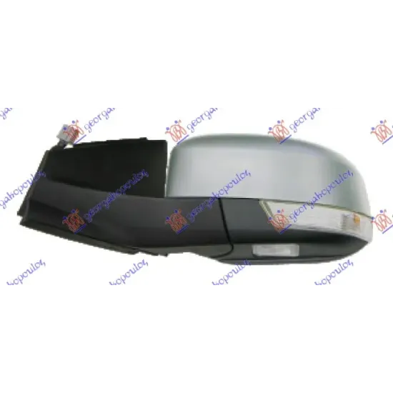 DOOR MIRROR ELECTRICAL HEATED FOLDABLE PRIMED (WITH SIDE LAMP & FOOT LAMP) (A QUALITY) (ASPHERICAL GLASS)