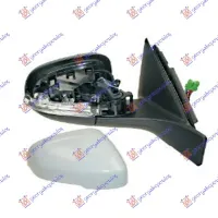 DOOR MIRROR ELECTRICAL HEATED FOLDABLE (WITH MEMORY) PRIMED (WITH SIDE LAMP & FOOT LAMP) (ASPHERICAL GLASS)