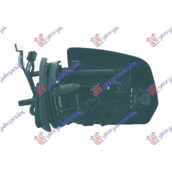 DOOR MIRROR ELECTRICAL HEATED (WITH SIDE LAMP) 2008- WITHOUT COVER (A QUALITY) (ASPHERICAL GLASS)
