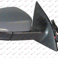 DOOR MIRROR ELECTRICAL HEATED FOLDABLE PRIMED (WITH SIDE LAMP & FOOT LAMP) (A QUALITY) (CONVEX GLASS)