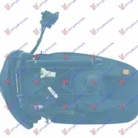 DOOR MIRROR ELECTRICAL HEATED FOLDABLE 2002- WITHOUT COVER (A QUALITY) (ASPHERICAL GLASS)