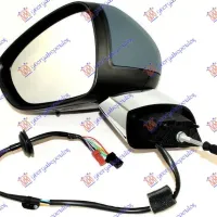 DOOR MIRROR ELECTRICAL HEATED PRIMED (WITH SIDE LAMP) (CHROME BASE) (A QUALITY) (CONVEX GLASS)