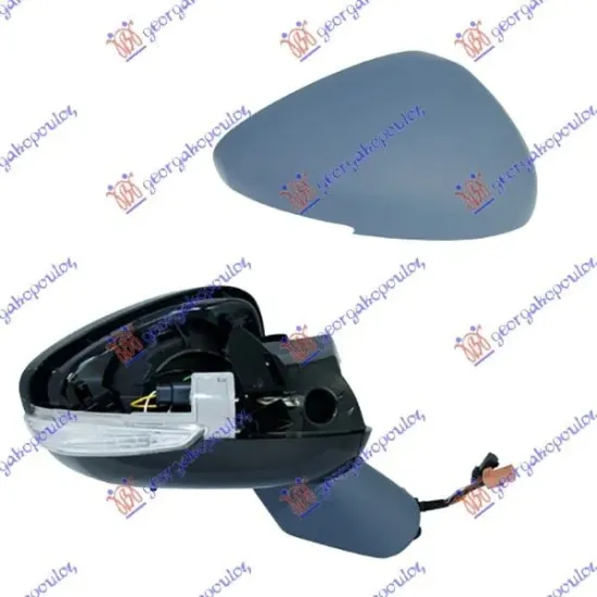 DOOR MIRROR ELECTRICAL HEATED FOLDABLE PRIMED (WITH SIDE LAMP & FOOT LAMP) (A QUALITY) (CONVEX GLASS) DOOR MIRROR ELECTRICAL HEATED FOLDABLE PRIMED (WITH SIDE LAMP & FOOT LAMP) (A QUALITY) (CONVEX GLASS)