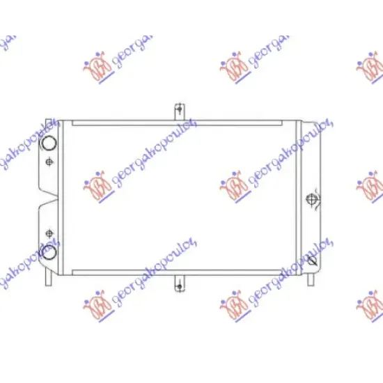 RADIATOR 1.1-1.3-1.5 PETROL (480x320) RADIATOR 1.1-1.3-1.5 PETROL (480x320)
