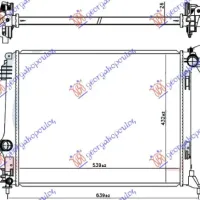 RADIATOR 1.2 Sce-TCE PETROL - 1.6 dCi DIESEL (540x440x26) (KOYO)
