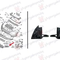 FRONT BUMPER UNDER COVER PLASTIC (SET RH+ LH)
