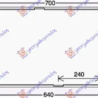 RADIATOR 1.6 (C180-200 D BlueTEC) DIESEL MANUAL/AUTOMATIC (588x436) (KOYO)
