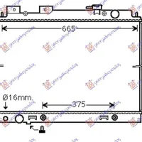 RADIATOR 3.0 dCi DIESEL (600x690x40) MANUAL-AUTO (KOYO)