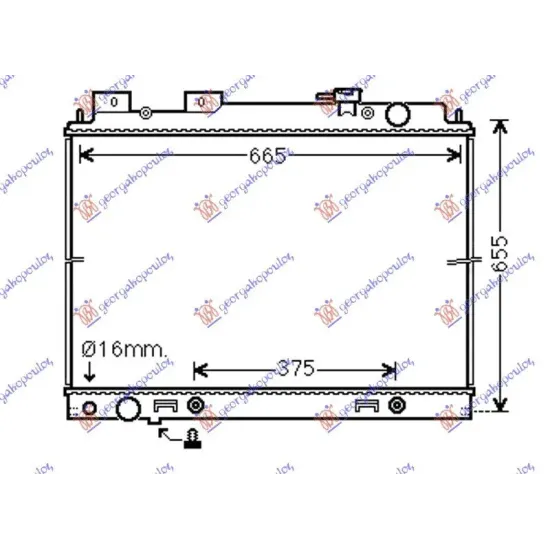 RADIATOR 3.0 dCi DIESEL (600x690x40) MANUAL-AUTO (KOYO)