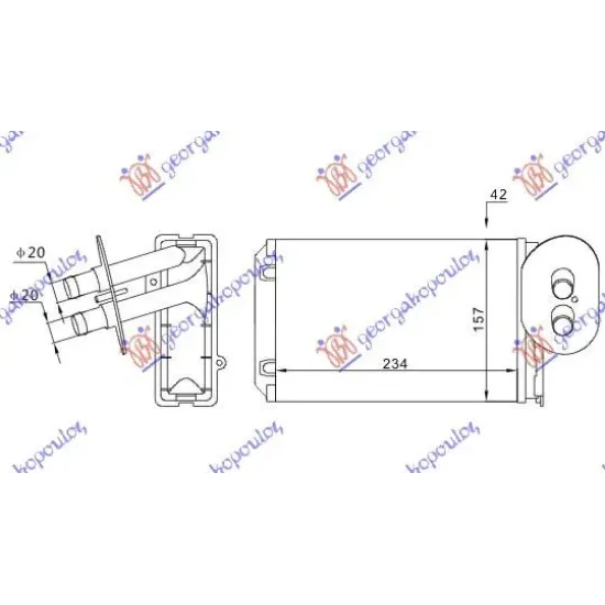 RADIATOR ÎNCĂLZIRE (M) +AC (235x157)