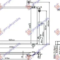 CONDENSOR 1,3 BENZINĂ (49,6x35,1) CU FILTRU