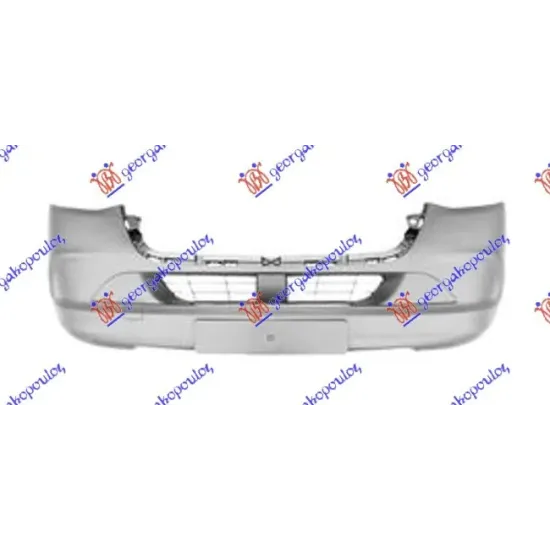 FRONT BUMPER PRIMED (WITH CUTTING MARKS FOR PDC) (A QUALITY)