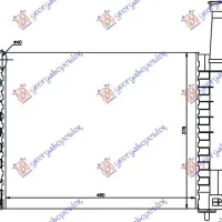 RADIATOR 1,1cc +/- A/C(46x37,8x23)