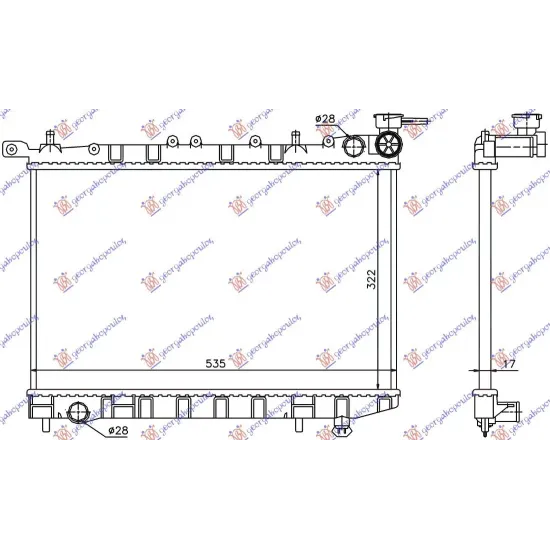 RADIATOR 1,4-1,6 (52,8x32) (28/28)