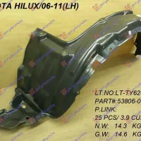 FRONT INNER FENDER PLASTIC 4WD
