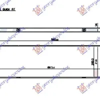 RADIATOR SUPLIMENTAR 2.0 TDi (62/75KW) DIESEL (695x210x26)