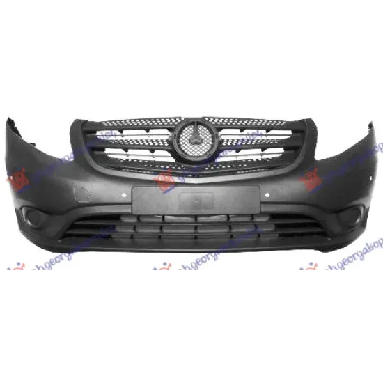 FRONT BUMPER GREY (WITH GRILLE & PDC) (A QUALITY) FRONT BUMPER GREY (WITH GRILLE & PDC) (A QUALITY)