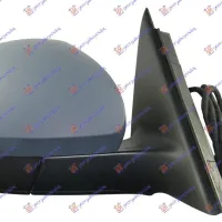 DOOR MIRROR ELECTRICAL HEATED PRIMED (WHITE WITH SIDE LAMP) (7 PIN) (A QUALITY) (CONVEX GLASS)