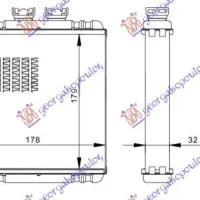 RADIATOR ÎNCĂLZIRE (B) +/-ΑC (179x180)