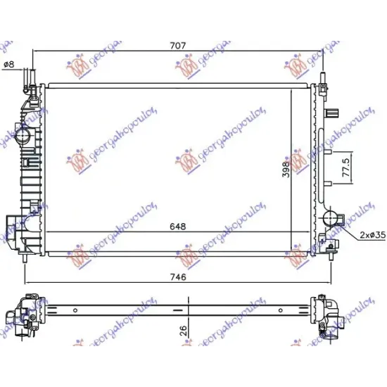 RADIATOR 1.9 TTiD (65x42)