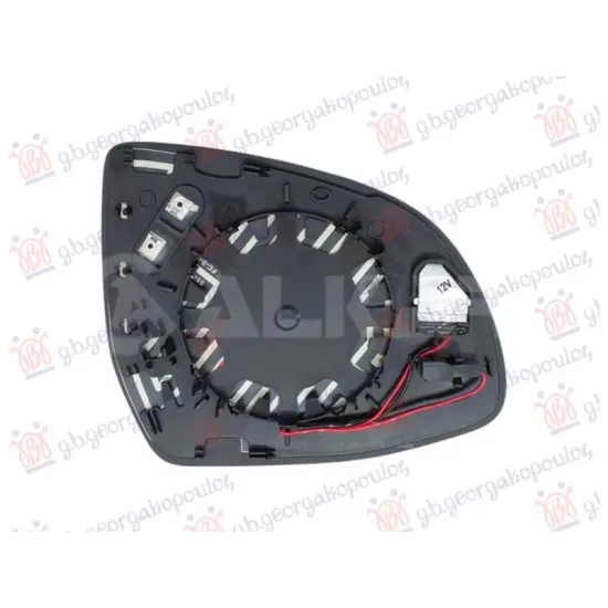 DOOR MIRROR GLASS HEATED (ASPHERICAL GLASS)