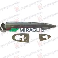 DOOR HANDLE FRONT OUTER DARK CHROME