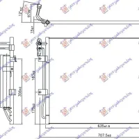 CONDENSOR 3.0 TD DIESEL 10- (635x466x16)