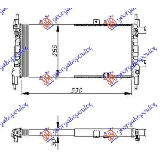 RADIATOR 1,2CC (53x29)