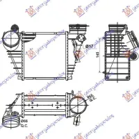 RADIATOR INTERCOOLER 1.9TDI (18,3x18,9x8,5) ASZ