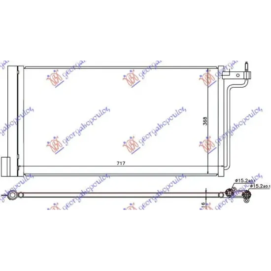 CONDENSOR 1.6 BENZINĂ-2.0 DSL (69,5x35,8)