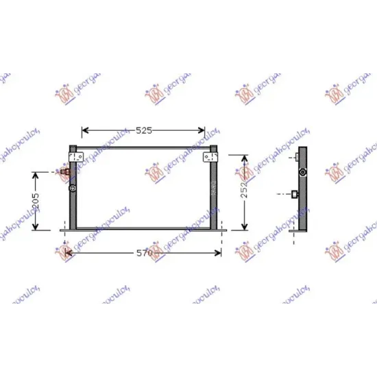 CONDENSOR 2,0-2,4cc DIESEL (52x30)