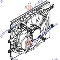 VENTILATOR RĂCIRE COMPLET (+AC) 1.4 - 16V