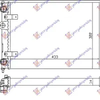 RADIATOR 1.0-1.3-1.4BZ-1.7-1.9SDi -AC(43x32) (VALEO CLASSIC)