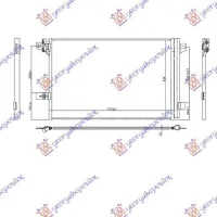 CONDENSOR TOATE MODELELE BENZINĂ-DIESEL (72,0x38,2x1,6)