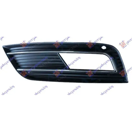 FRONT BUMPER GRILLE SIDE (WITH FRONT LIGHTS HOLE & CHROME MOULDING)