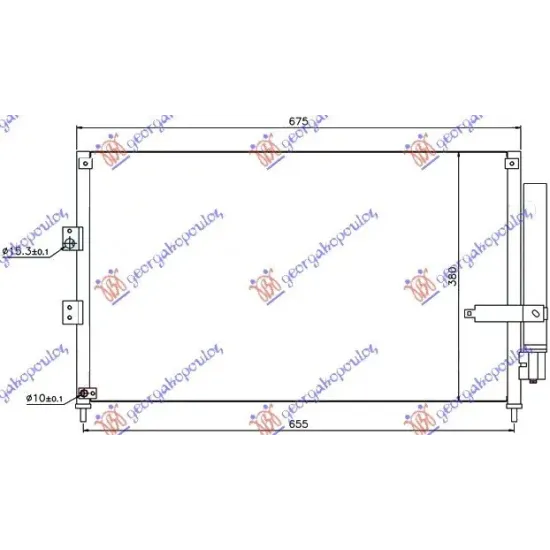 CONDENSOR 1.3 HYBRI- 1.8 BENZINĂ (63x38)