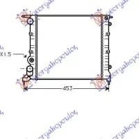 RADIATOR 1.2i 8V -AC(35x37.8x2.6)