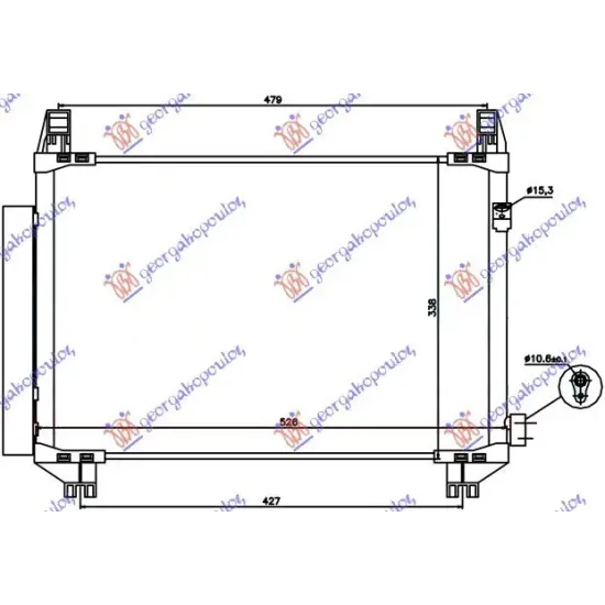 CONDENSOR 1.4 D4D DIESEL (515x325x16)