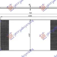 CONDENSOR 1.4i 16V TURBO BENZINĂ (65x310x16)