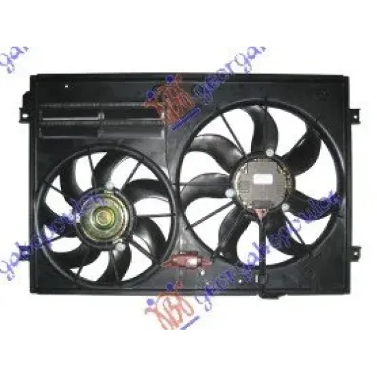 Ansamblu ventilator răcire (TWIN) BENZINĂ -DSL (RADIATOR 45cm)