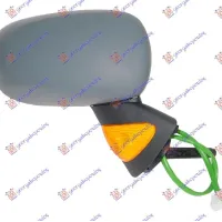 OGLINDĂ ELECTRICĂ ÎNCĂLZITĂ CU OGLINDĂ LATERALĂ GALBENĂ CU SENZOR (STICLĂ CONVEXĂ)