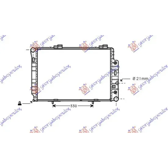 RADIATOR ALL MODELSSM/A+A/C(61.5x42) (MAHLE BEHR PREMIUM LINE)