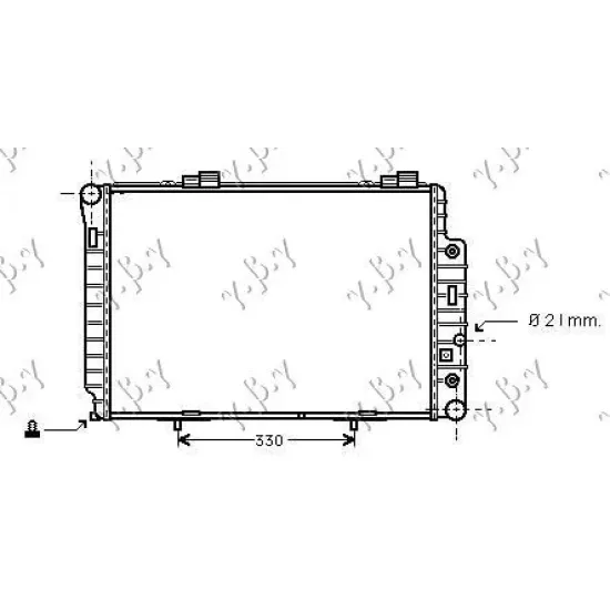 RADIATOR ALL MODELSSM/A+A/C(61.5x42) (MAHLE BEHR PREMIUM LINE)